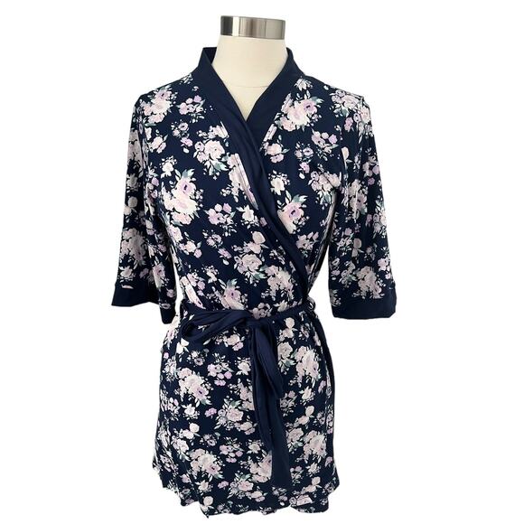 JESSICA SIMPSON Floral Print Robe SZ MD - Picture 1 of 10